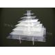 Multi-layers Plexiglass Display Stand Clear Cosmetic Organizer