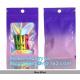 Gradient Color Laser Jewelry Sealed Ziplock Packing Bag, Mobile Phone Case, Acne Patch Cosmetic pouch bags