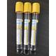 Medical Yellow Gel Tube For Clinical Laboratories Gel Clot Activator Blood Collection Tube