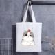 Custom Dog Gift Bag Cat Face Blank Shoulder Canvas Tote Bag With Logo Handbag