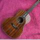 Real Abalone Inlay Ebony Fingerboard 39 OOO45 Style All Solid KOA Acoustic Guitar