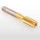 TiN Coated HSS Hand Tap Set 4 Flute Bottoming Finishing Straight Flute Tap