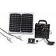 Portable solar home power center 10W system with hook, lighting and mobile charging