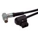 right angle 6-pin lemo to d-tap power cable for Red Epic & Scarlet