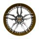 factory direct custom 18 to 22 inch aluminum yellow brushed car forged wheels