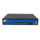 IP30 8 Port POE Managed Switch 8 Gigabit POE 2 Gigabit SFP Port