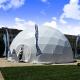 Half Sphere Trade Show Catering Dining Geodesic Dome Tent With Steel Frame Pvc Cover