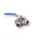 DN15 DN20 DN25 T/L Power Station Valve Stainless Steel Three Way Ball Type