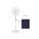16 Inch 12V DC Solar Fan Solar Powered AC DC Rechargeable Fan With Solar Panel