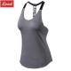 Women dry fit open side loose plain breathable sport bra gym tank top