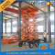 300kg 500kg Towed Mobile Mobile Platform Lift Electric Hydraulic 12m Lifting Height