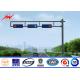 Solar Steel Transmission Poles Warning Light EMK USU96 For Road Safety