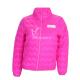 Girls Water Resistant Zig Zag Quilted Padded Full Zip Jacket Gliding Print