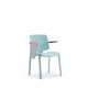 Modern PP Stackable Training Room Chairs with Writing Tablet