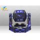 Blue 9D VR Simulator Game Machine Adult Roller Coaster Space Dynamic Platform