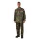 Adjustable RAINWEAR Camouflage Rain Suit with Rubberized Hood and Elastic Waist Pants