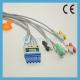 M1971A philips 5 lead ecg cable,grabber,IEC