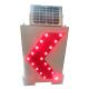 3W 18V Monocystalline Solar Panel Chevron Road Sign LED Blinking