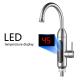 304 Stainless Steel LED Temperature Display Electric Instant Water Heating Tap For Kitchen