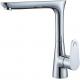 Single Hole Brushed Nickel Kitchen Tap Faucet , Modern Kitchen Taps