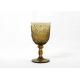 Debossed 270ml Colored Crystal Wine Glasses Goblet Style 410 Grams