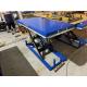 Carbon Steel Scissor Lift Table Foot Control 1000kg Hydraulic Lift Work Table