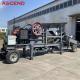 Mobile Wheel Type 10-100tph Diesel Engine Portable Stone Jaw Crushing Station Plant