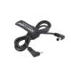 30cm 12VDC BMPCC DC Camera Power Cable Right Angle DC To 2.5 0.7mm