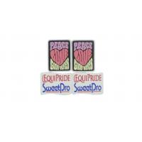 Iron - On Bespoke Embroidered Badges , Square Shape Custom Made Embroidered Badges