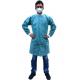 Hospital Stitched Seams Disposable Lab Coats With Knitted Collar