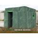 UN Peacekeeping Sand Barrier units, Recoverable Defence Barrier lined with heavy duty geotextile, Green Color
