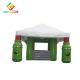Igloo Shape Inflatable Kiosk White Green Color 0.9mm Pvc Tarpaulin Material