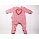 Velour Cute Baby Rompers With Feet For Baby Girl
