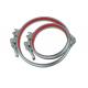 600mm Duct System 5.5mm Quick Release Hose Clamps With Sealing