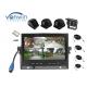 New Arrival 4 Channels HD car Monitor 7 Inch Reversing System with 4 cameras inputs