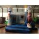 Inflatable Bounce House Combo / Frozen Themed Jump House With Slide For Kids PVC tarpaulin inflatable combo