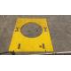Polyurethane Anti Slip Mat for 37 1/2 inch Rotary Table Drilling Rig 30MM Thickness Yellow Colour 2200MM*1800MM
