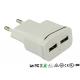 Quick Dual Port USB Wall Charger 5V 2.1A Universal Mobile Phone Charger