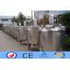 3 Layer Stainless Steel Mixing Tank / Conical Bottom Tank With Electric Heat