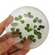 Artificial Transparent Flower Paperweight With Fragments / Chippings
