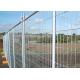 Wire Mesh Infilled Construction Site Temporary Steel Fence Hot Dip Galvanized