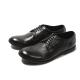 Brown / Black Single Monk Strap Shoes , Wedding Single Buckle Mens Shoes