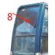 KOBELCO Right Side Excavator Cab Glass 5mm Windshield Tempered Glass Position No.8