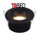 240V Round Waterproof IP65 Downlight Black Aluminum Bathroom LED Spotlights