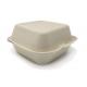 6x6 Inch Hamburger Biodegradable Takeout Containers