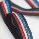 Custom colorful fancy shiny strap band polyester yarn-dyed web band knitted elastic webbing