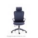 Middle Back Leather Office Swivel Chair Executive With Headrest