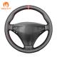 Red Line Design Leather Steering Wheel Cover for Mercedes-Benz C-Class W203 2001-2004