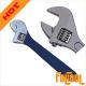 Adjustable Wrench With Dipped Handle