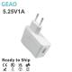 1A 5.25V Desktop USB Wall Charger Power Adapter ABS+PC Material